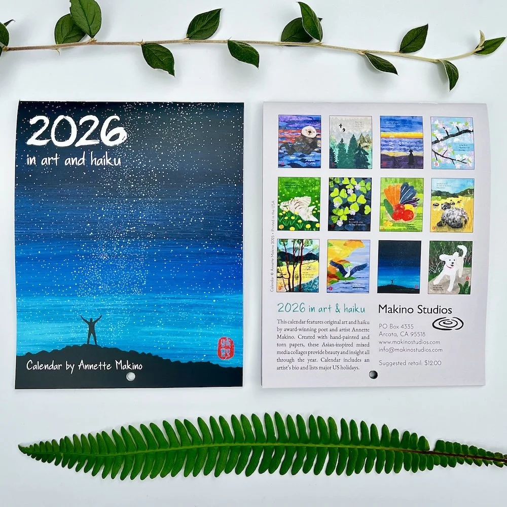 NEW! 2026 mini-calendar of art and haiku - Japanese-inspired